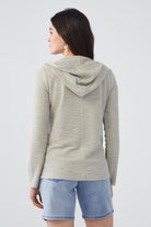 HOODED V NECK TOP