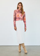 Long sleeve cowl neck top