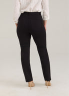 Back view of black pants featuring patch pockets by French Dressing Jeans (FDJ)