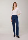 Jean petite bootcut à enfiler, indigo