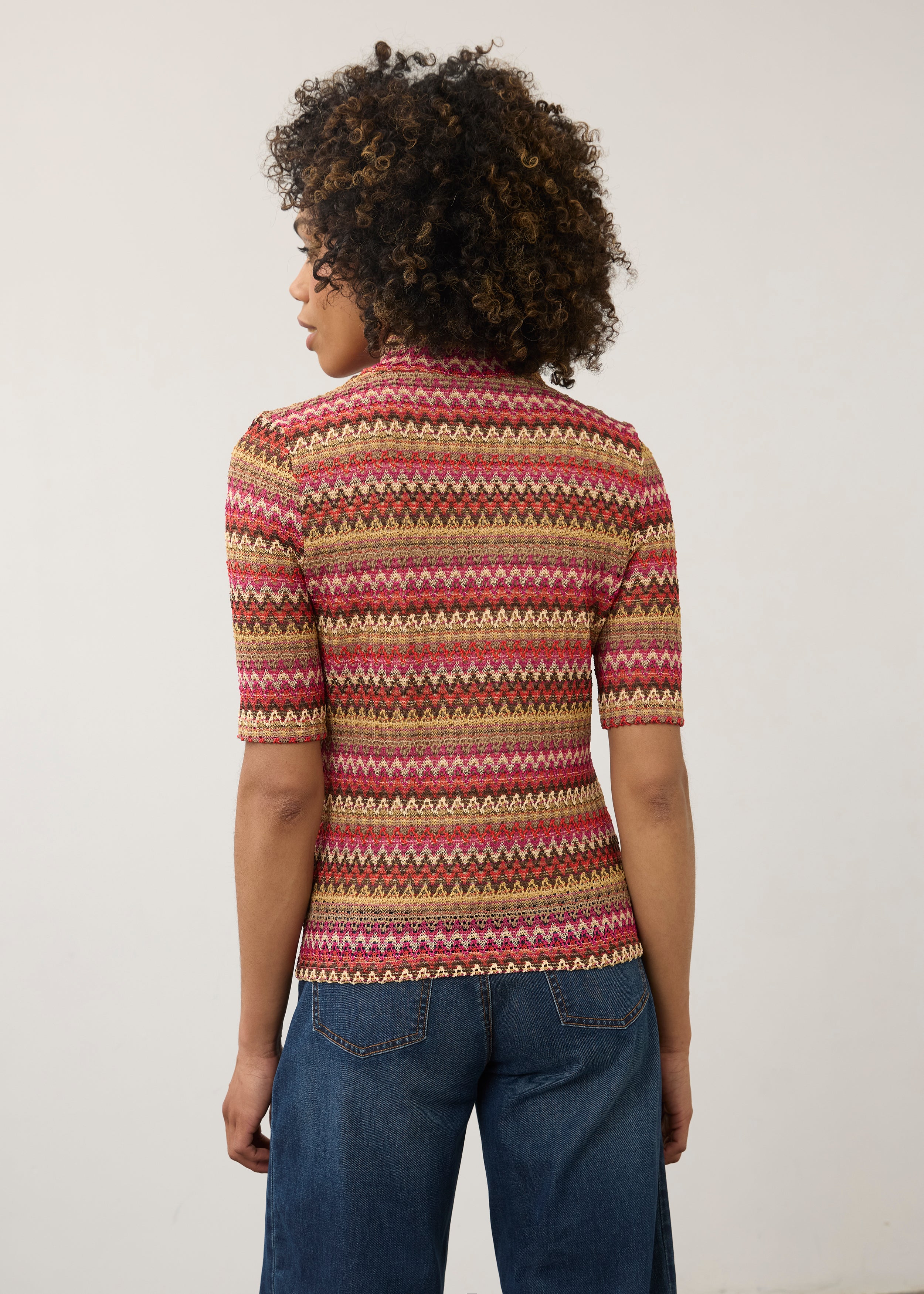 Rebe 3/4 Sleeve Embellished Top, Rebecca Floral image 18 by French Dressing Jeans (FDJ)