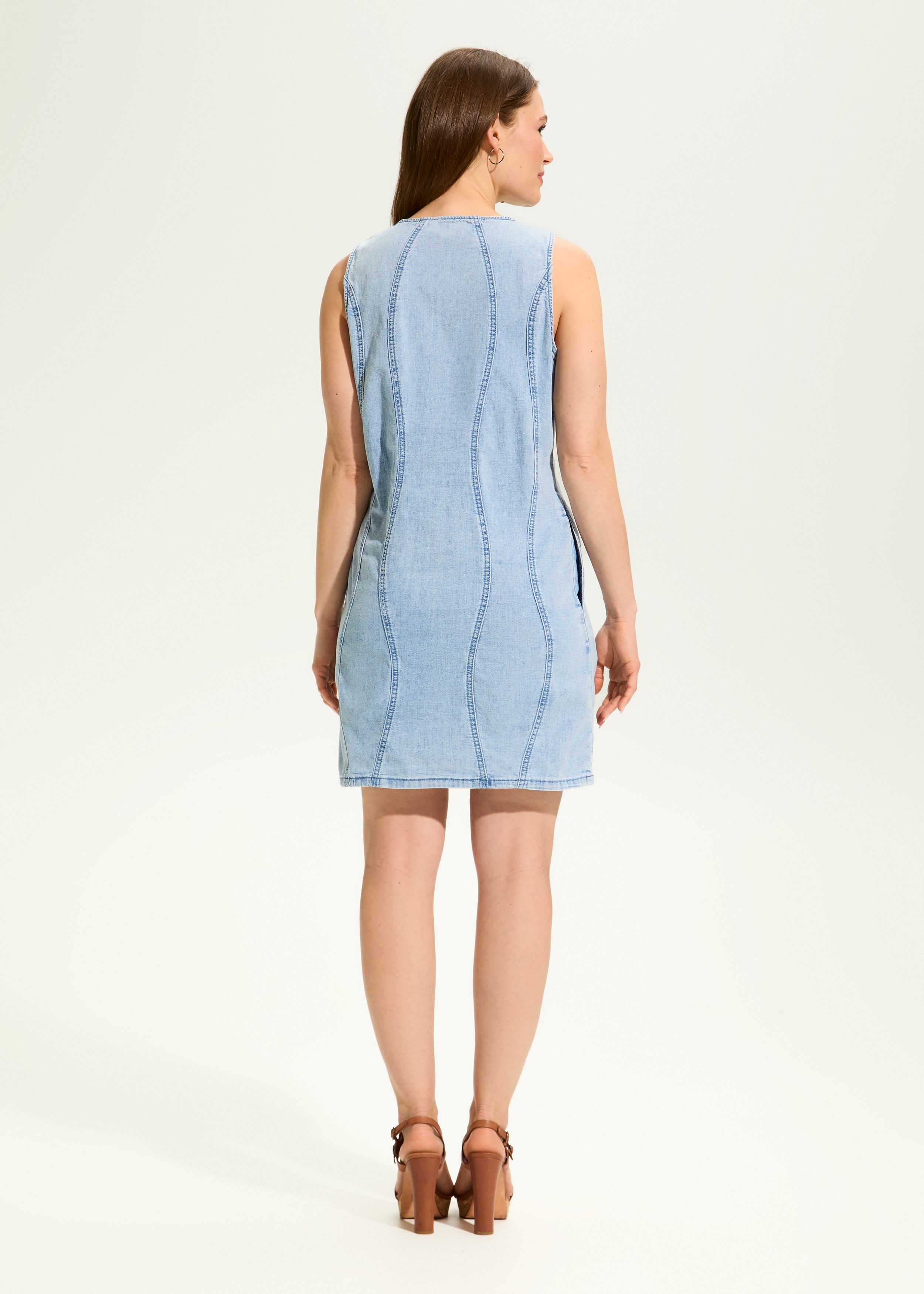 Light Denim Wave Dress