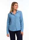 LONG ROLL UP SLEEVE CRINKLE SHIRT