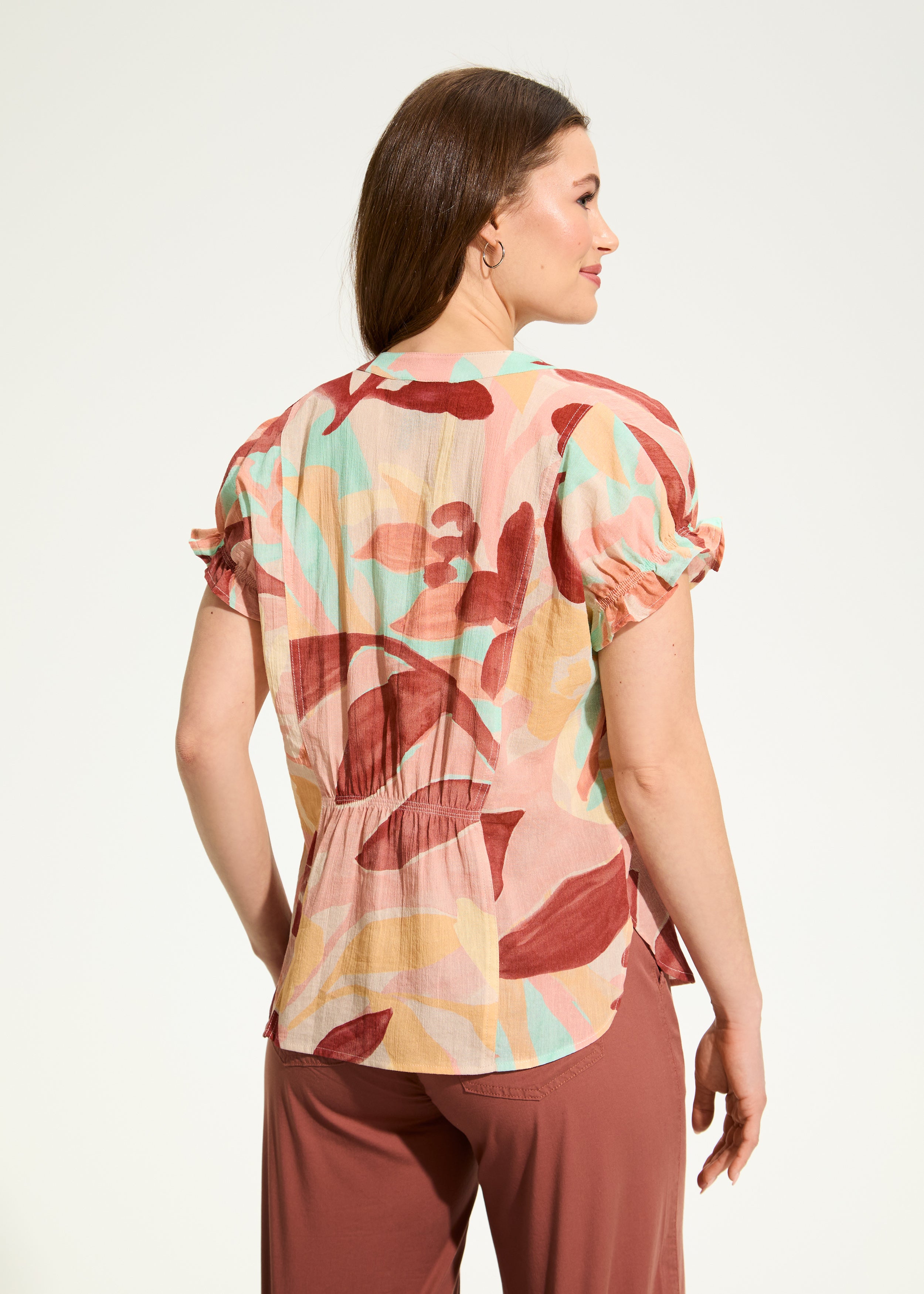 Crinkle Printed Blouse