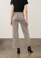 Back view of grey wide-leg denim highlighting patch pockets by French Dressing Jeans (FDJ) par French Dressing Jeans (FDJ)