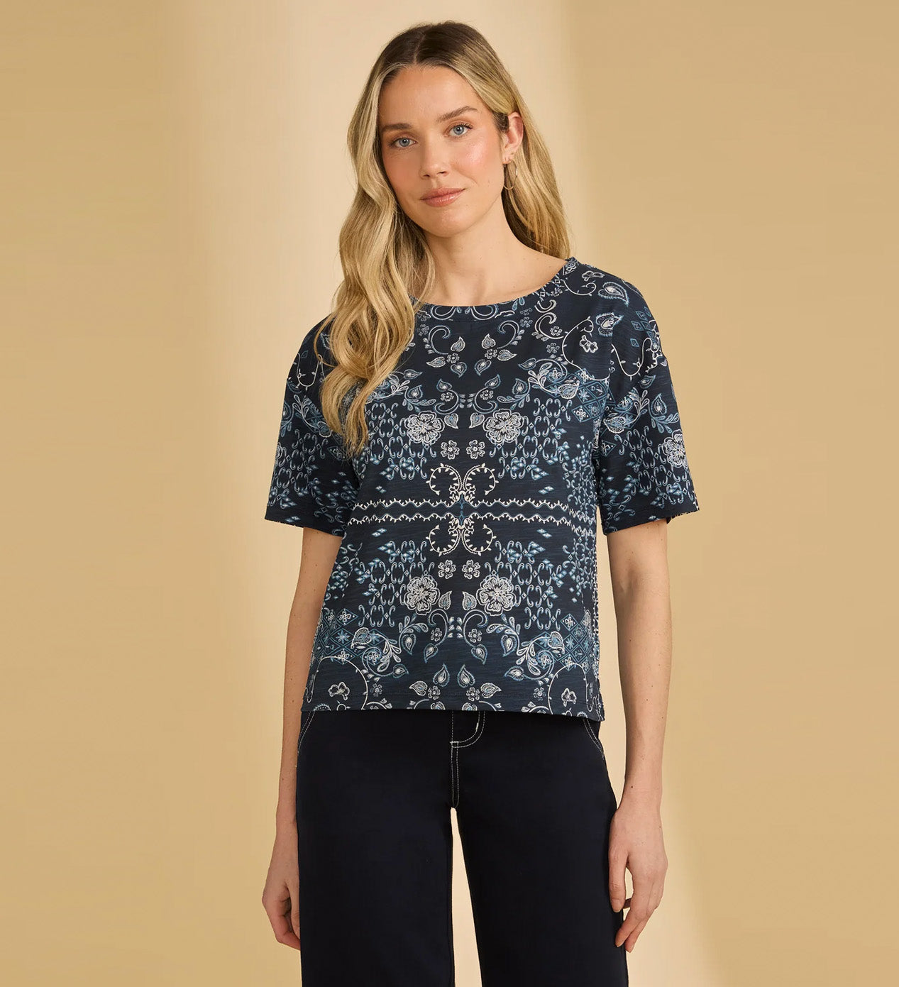 Slit Detail 3/4 Sleeve Shirt – French Dressing Jeans Inc.