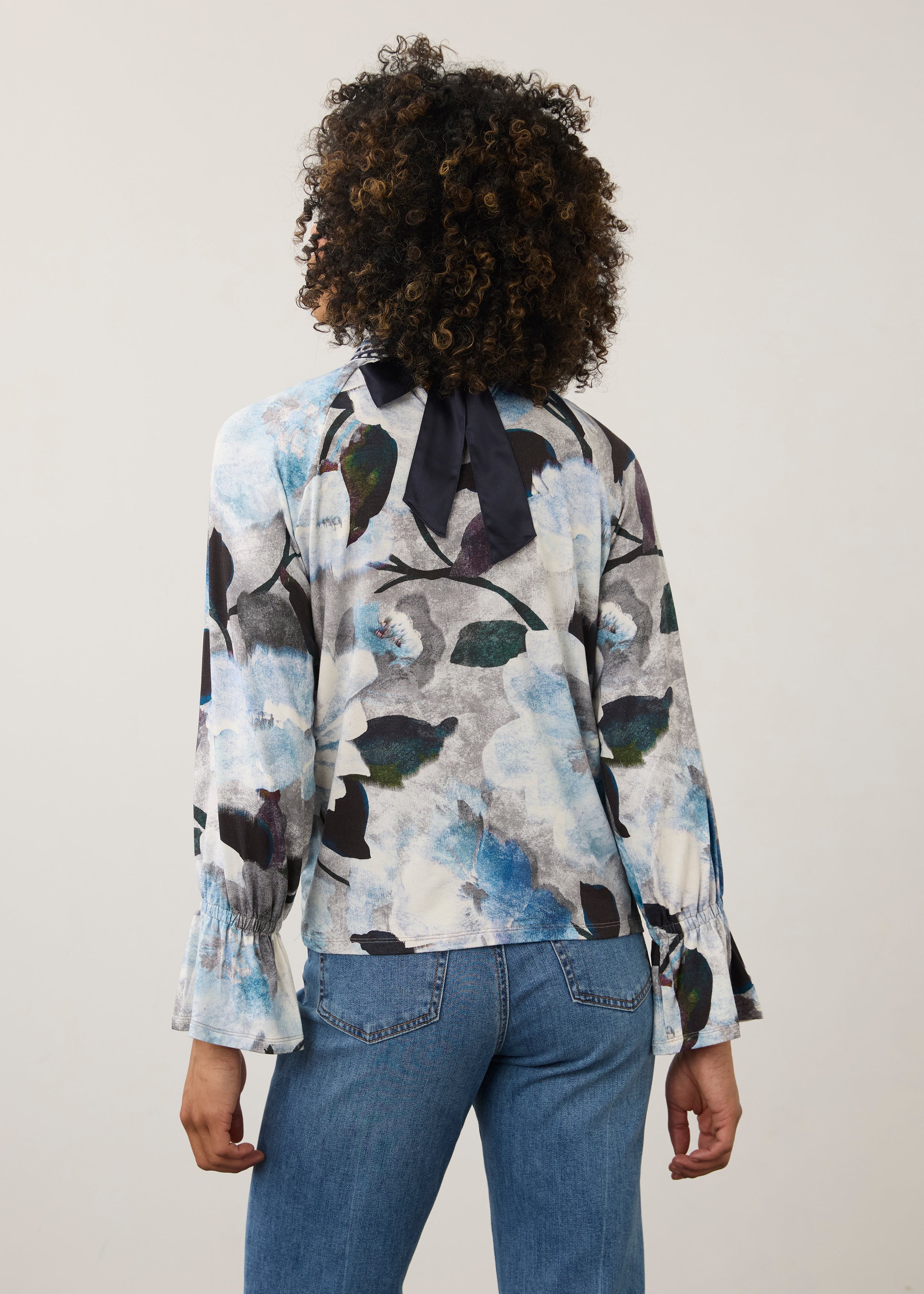 Rebe 3/4 Sleeve Embellished Top, Rebecca Floral image 10 by French Dressing Jeans (FDJ)
