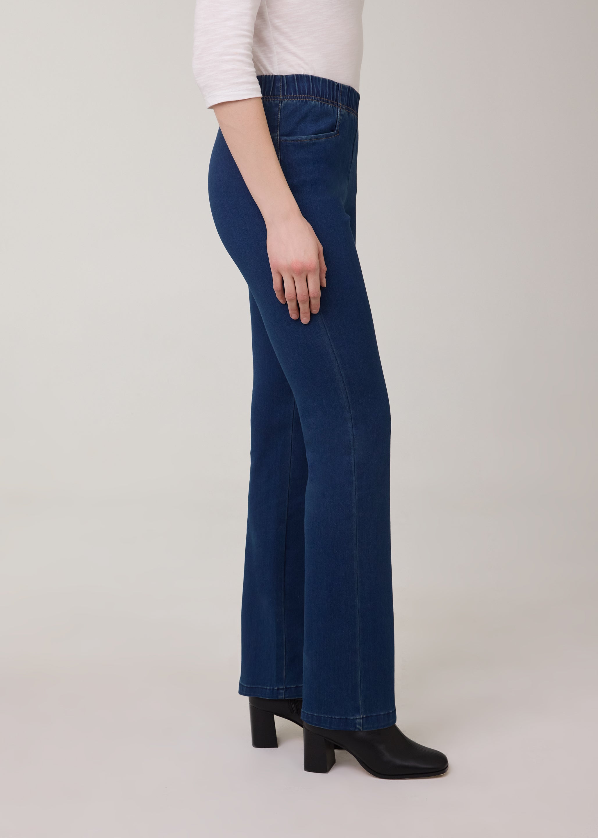 Indigo Pull-On Bootcut Denim, Indigo image 2 by French Dressing Jeans (FDJ)