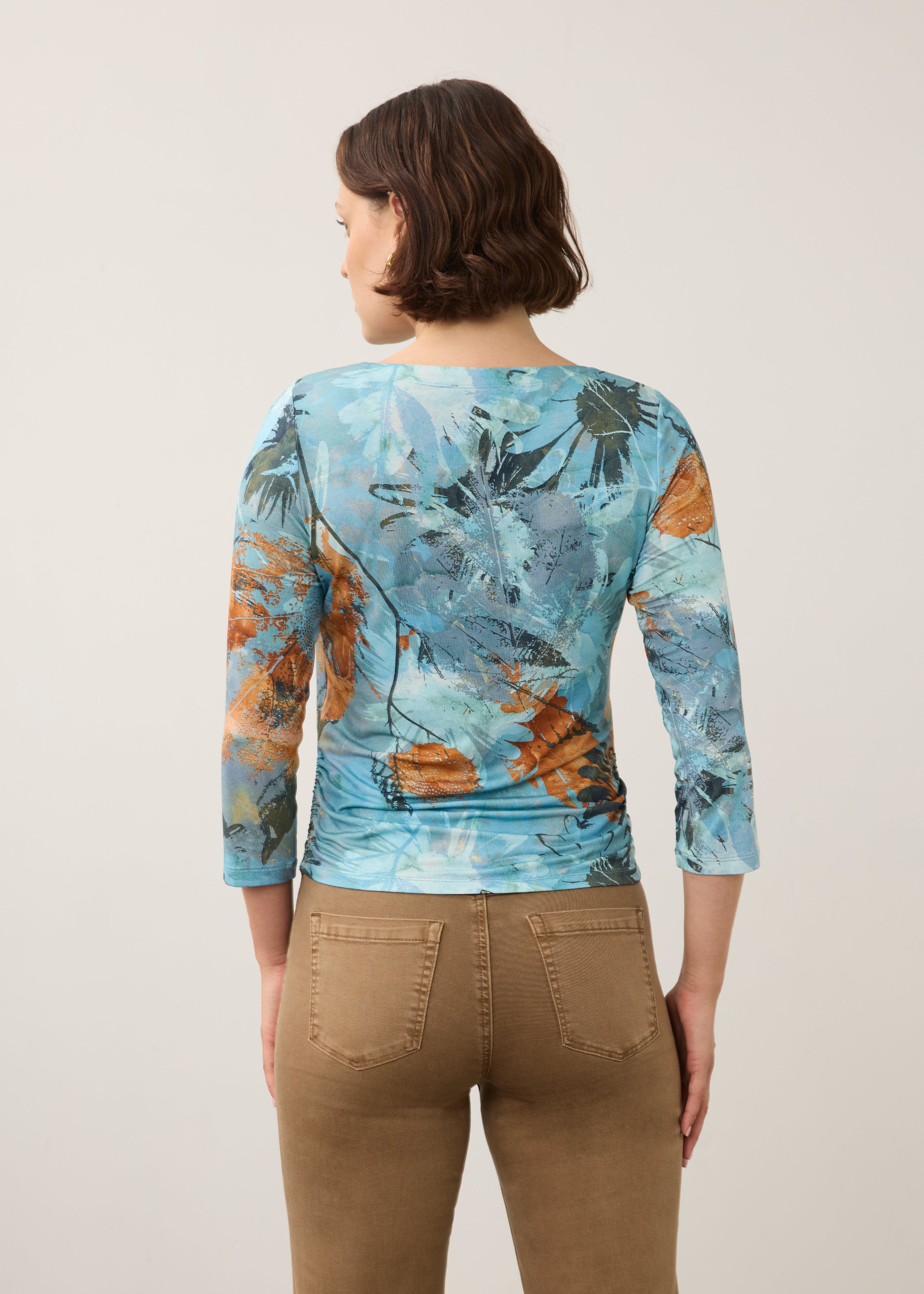 Rebe 3/4 Sleeve Embellished Top, Rebecca Floral image 6 by French Dressing Jeans (FDJ)