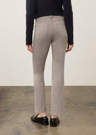 Back view of grey straight ankle denim featuring patch pockets by French Dressing Jeans (FDJ) par French Dressing Jeans (FDJ)