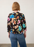 Rebe 3/4 Sleeve Embellished Top, Rebecca Floral image 2 by French Dressing Jeans (FDJ)