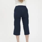 Straight Leg Capri With Pockets, Sporty Knit Image 3