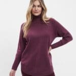 Cowlneck long sleeve sweater Image 8