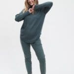 Cowlneck long sleeve sweater Image 11