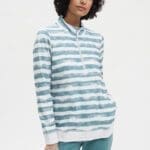 Striped 1/2 Zip Pull-Over Image 4