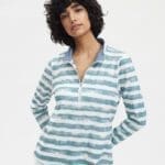 Striped 1/2 Zip Pull-Over Image 5