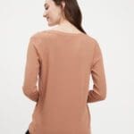 Notched Long Sleeve Top Image 3