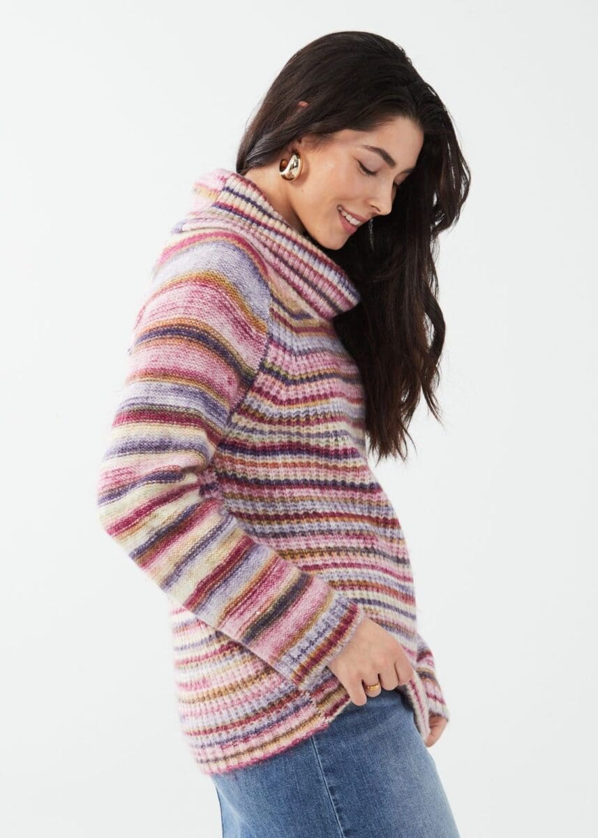 Cowlneck Raglan Space Dye Sweater – FDJ Collection