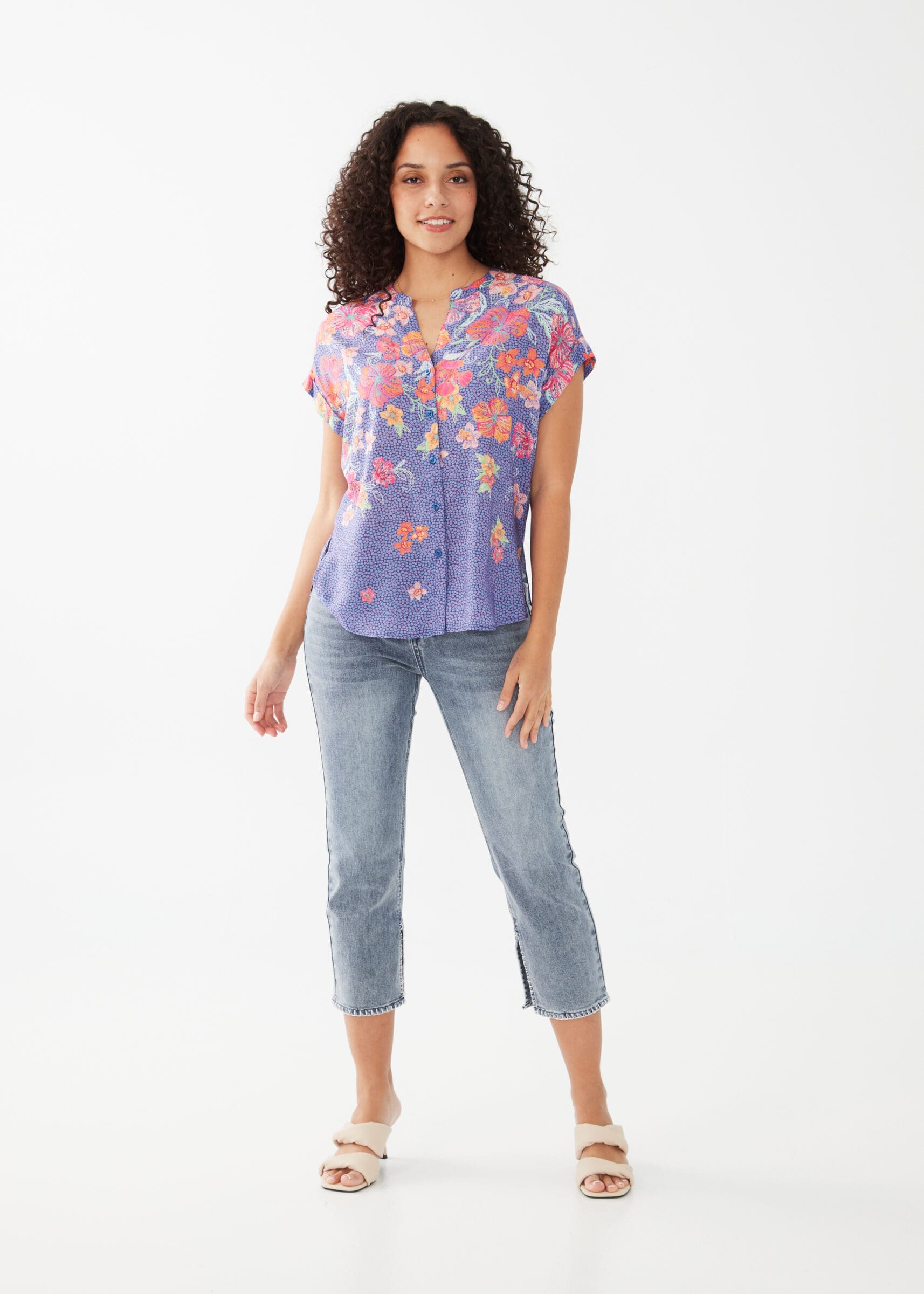 Short Sleeve Dolman Tropical Shirt